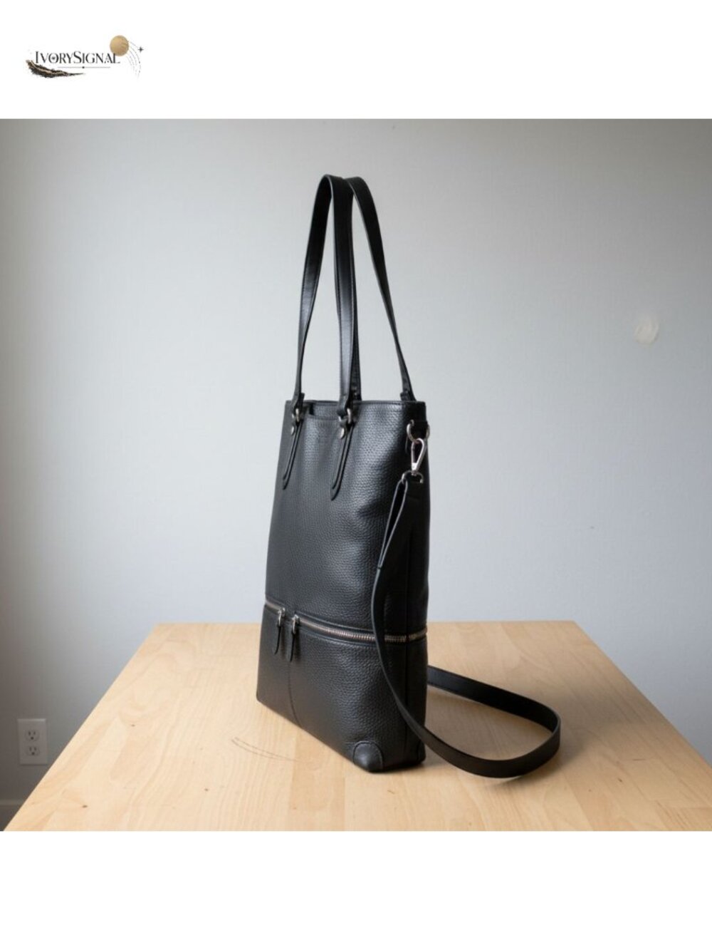 Faux Leather Laptop Tote Bag Work Computer Shoulder Purse Handbag